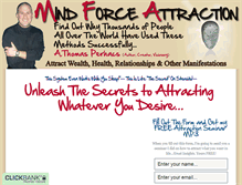 Tablet Screenshot of mindforceattraction.com